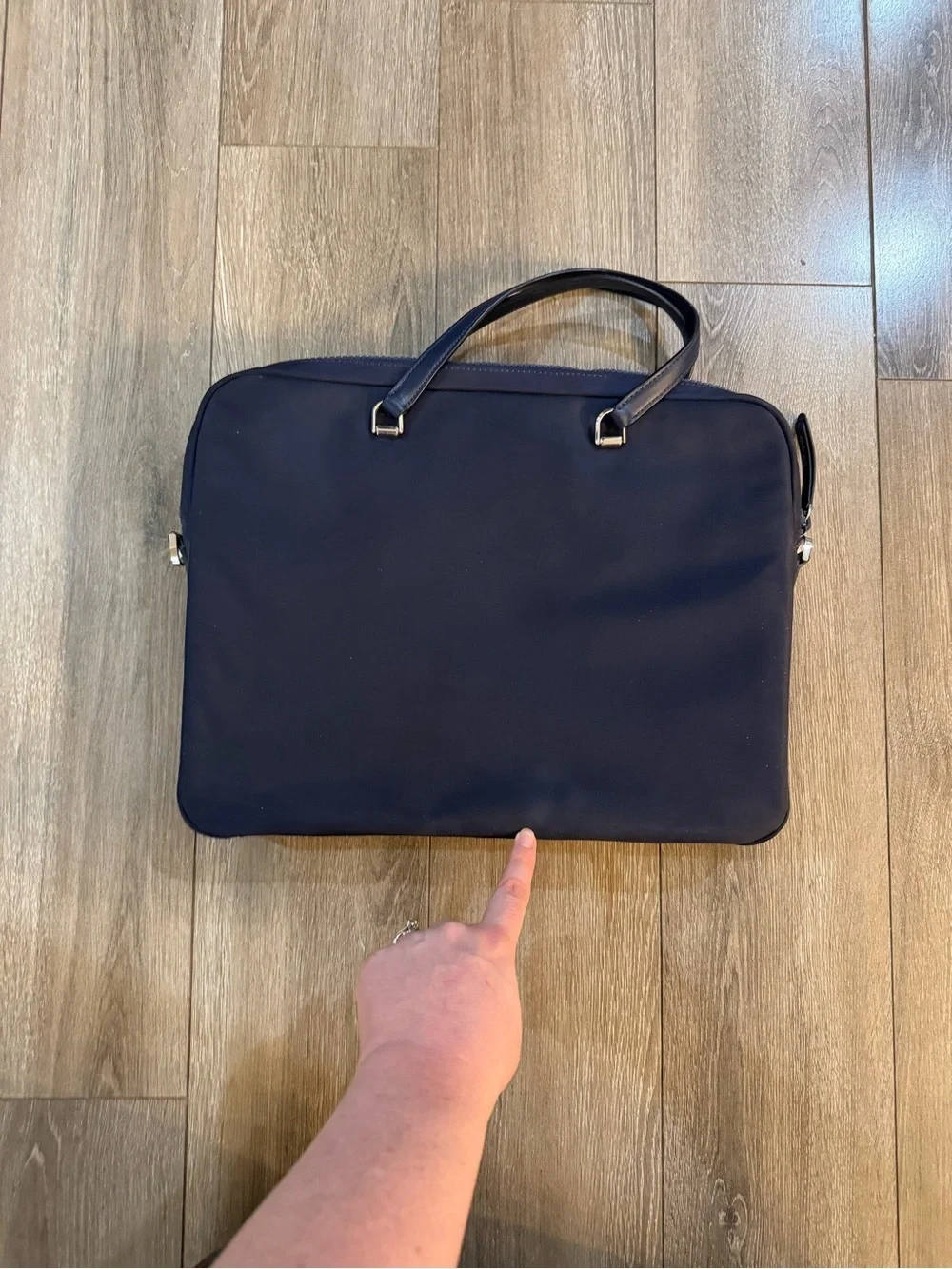 Kate Spade Navy Nylon Laptop Tote